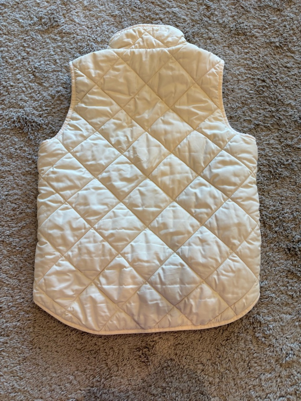 LAST CHANCE! J. Crew Factory Cream Puffer Vest - Picture 4 of 5